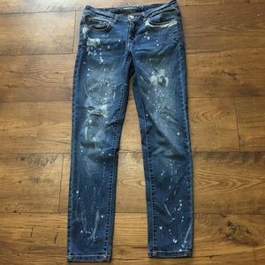 Aeropostale Distressed Jeggings, Size 4 Short, EUC